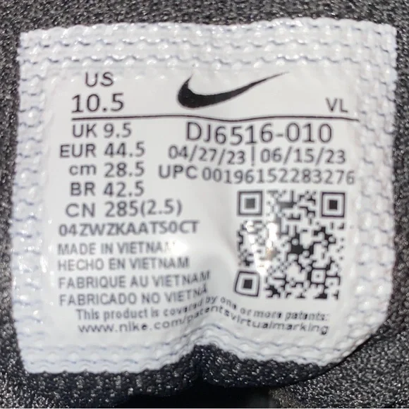 Nike Alpha Huarache Black and White Gradient Baseball Cleats. “Free Shipping” - Picture 2 of 7